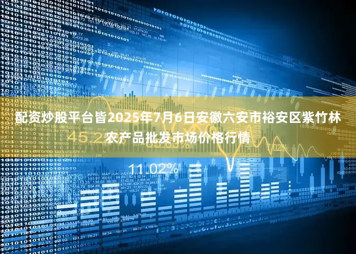 配资炒股平台皆2025年7月6日安徽六安市裕安区紫竹林农产品批发市场价格行情