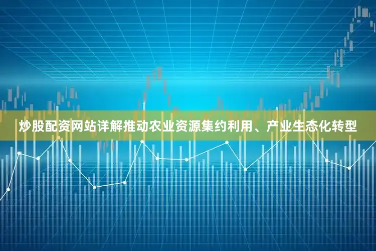 炒股配资网站详解推动农业资源集约利用、产业生态化转型